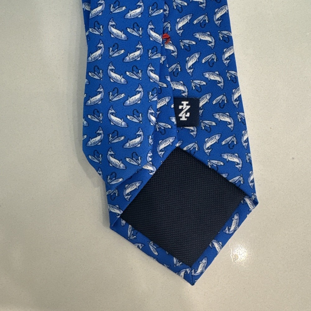 Izod Blue Fishing Reel‎ Tie - Picture 4 of 7
